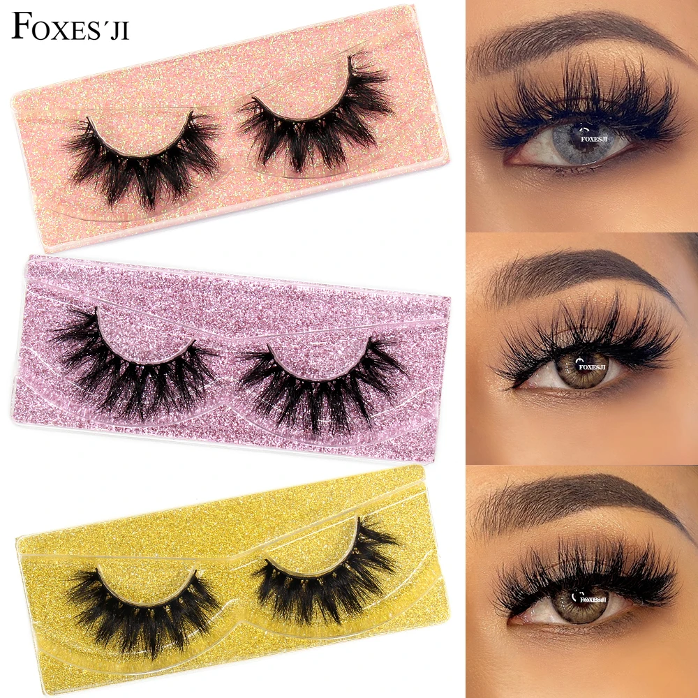 Cut Rate Eyelash-Extension Makeup Mink-Lashes Fluffy FOXESJI Free Natural Thick Cross-Cruelty EN1QKXQpk