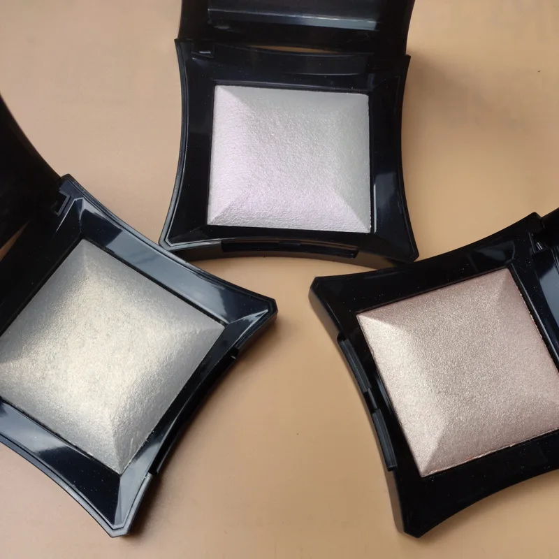 

Single color face highlighter powder silver Champagne color pigment waterproof long lasting shimmer highlighter palette AC105