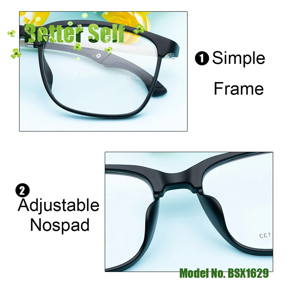 Квадратные большие оправы для очков BSX1629 большие очки для лица может сделать миопическая линза мужской и женский Оптический очки популярные Tr90 очки