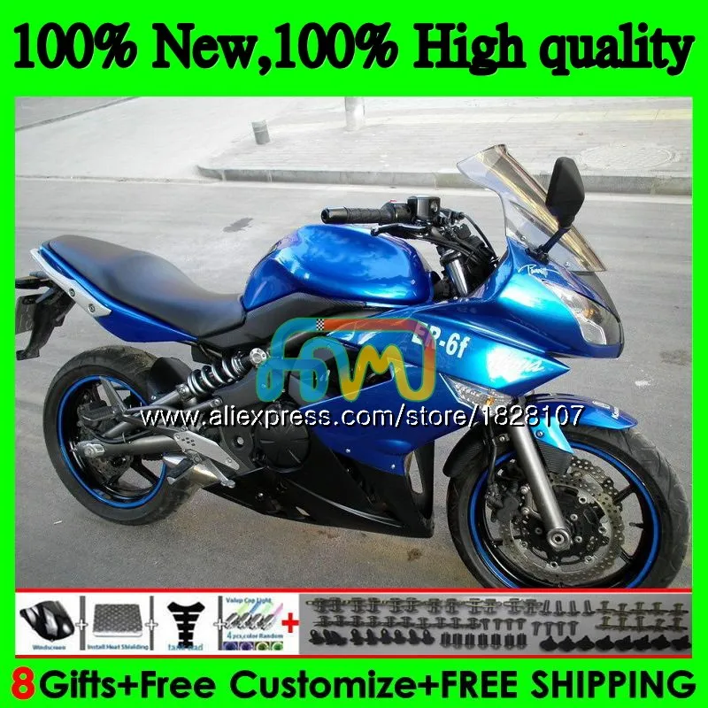 Тюнинг-пакет для KAWASAKI 650R завод синий ER 6 F 650 R ER6 F 09-11 31BS. 5 ER 6F 650-R ER-6F ER6F 09 10 11 2009 2010 2011 обтекатель - Цвет: No. 1