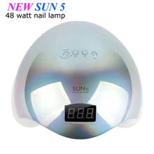 54 Вт/48 Вт/36 Вт SUN 5 Сушилка для ногтей быстрая отверждение скорость гель-светильник Светодиодный УФ-лампы для ногтей для всех видов геля с таймером и умным датчиком