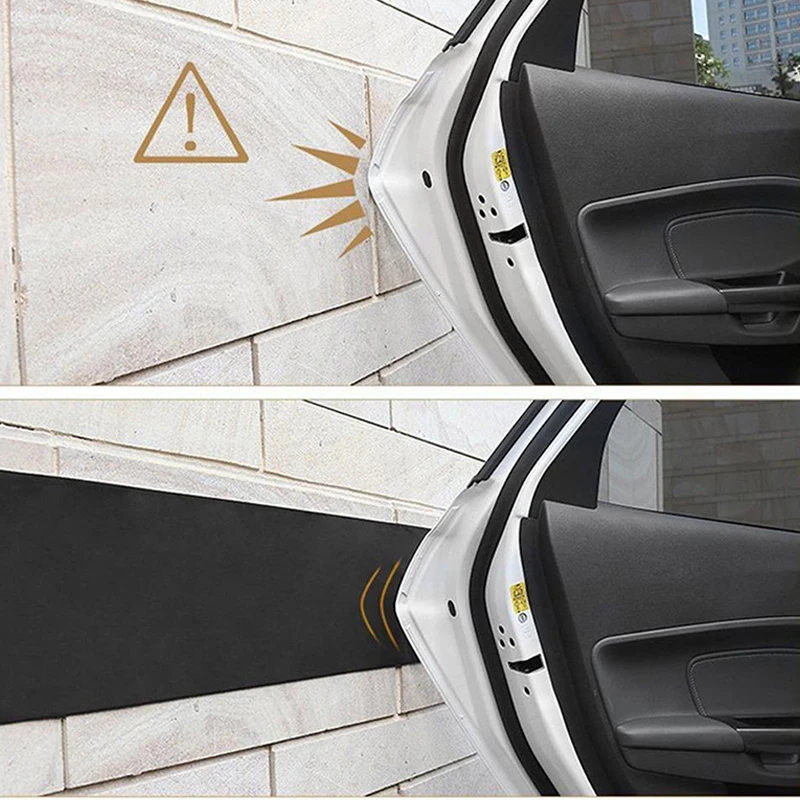 1 шт., Защитная Наклейка на дверь автомобиля, декоративный аксессуар, полоса 100x20 см, гаражная защита, черная, для парковки