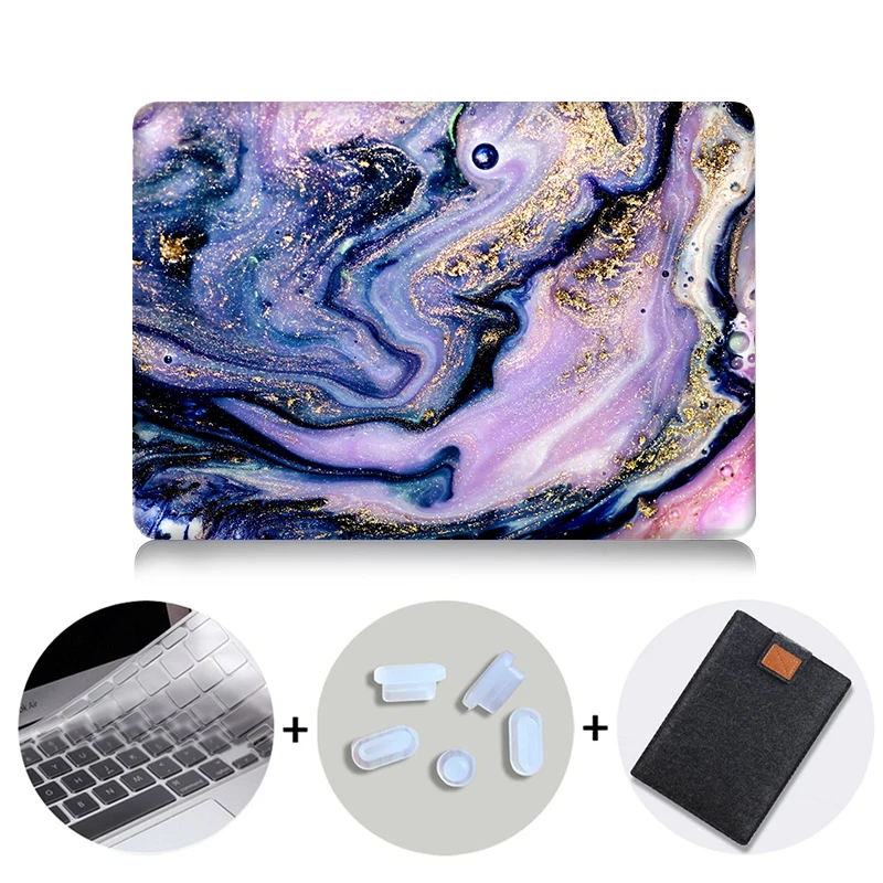 MB10 MTT мраморный жесткий чехол для Macbook Air Pro retina 11 12 13 15 с сенсорной панелью для mac book 13,3 15,4 дюймов Сумка для ноутбука - Цвет: MB10