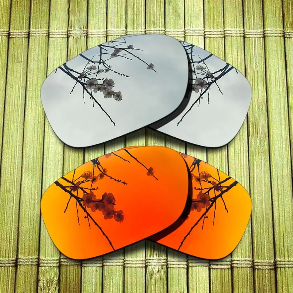 Поляризованных Сменные линзы для-солнцезащитные очки Oakley Солнцезащитные очки Рамка True Цвет зеркальное покрытие-настольная лампа из хрома и красный сочетают в себе варианты