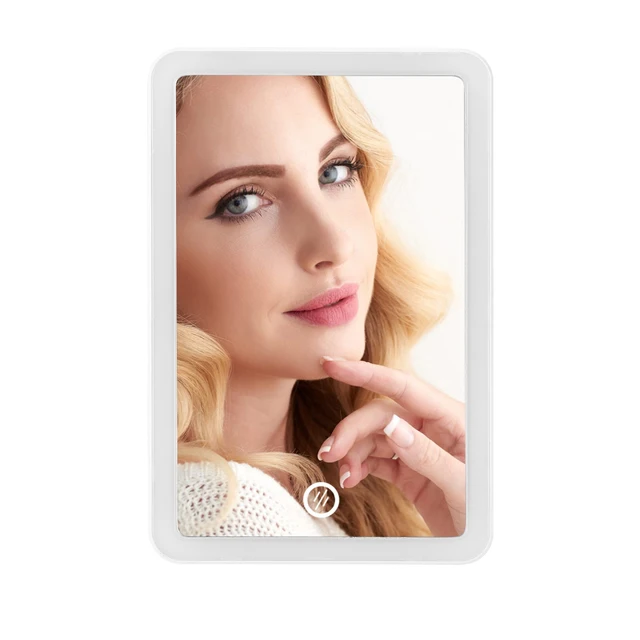 $US $12.84 Desktop Touch Screen Light Makeup Mirror Rechargeable Vanity Folding Mirror With Lights