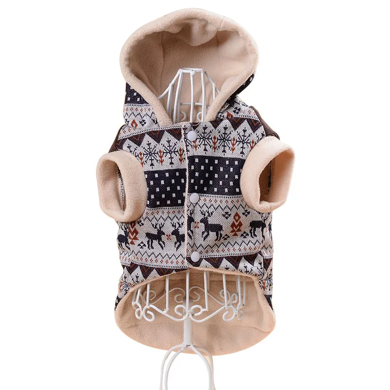 Pawstrip олень Снежная одежда для маленьких собак зимнее теплое пальто для собак мягкие куртки для щенков свитер для собак Рождественская Одежда для питомцев для Йоркцев