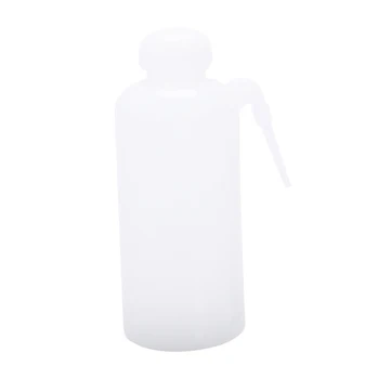 

Screw On Tip Plastic Tattoo Washing Lab Squeeze Wash Bottle 500ml Clear White