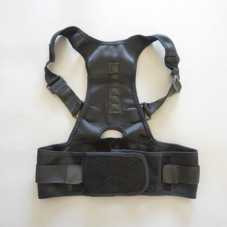 Неопреновый Корректор осанки бандаж плечо пояс для поддержки спины для мужчин женщин подтяжки бандаж плечевая осанка Предотвращение горбатости - Цвет: Black