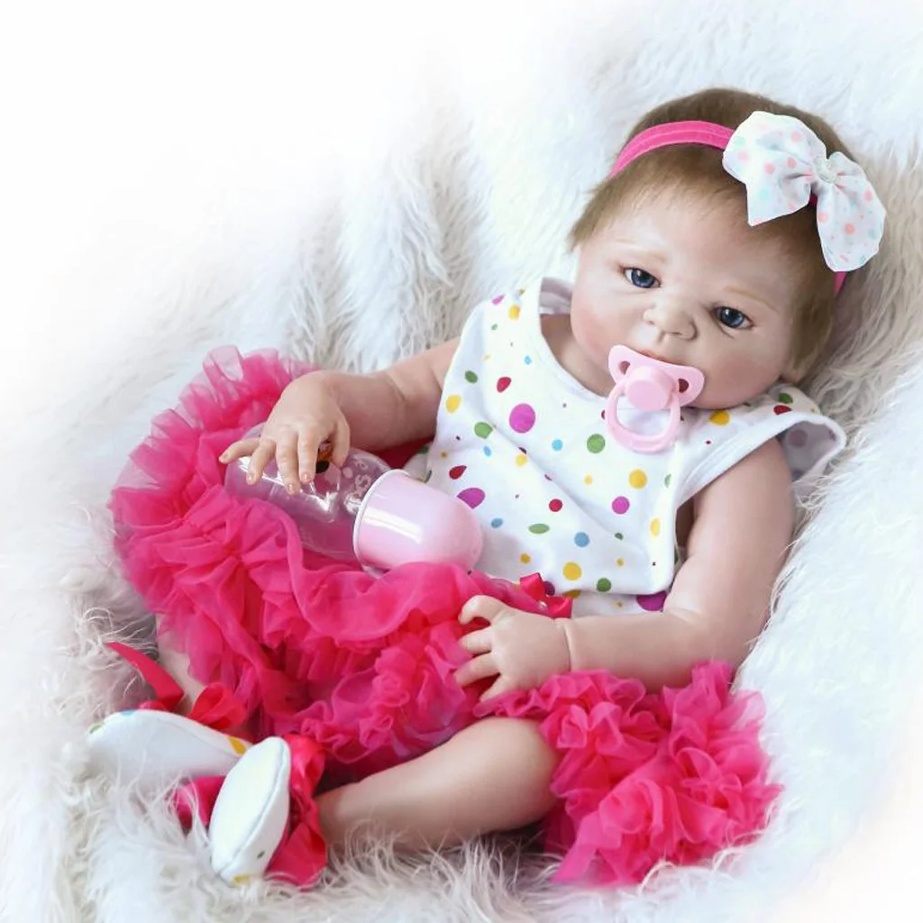 Кукла Reborn Baby Girl Real Life 18 дюймов новорожденный размер поддельная кукла для малышей