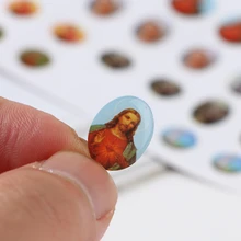 Пользовательский Прозрачный эпоксидный Печатный клейкий бумажный наклейки с отличным качеством- DH6097