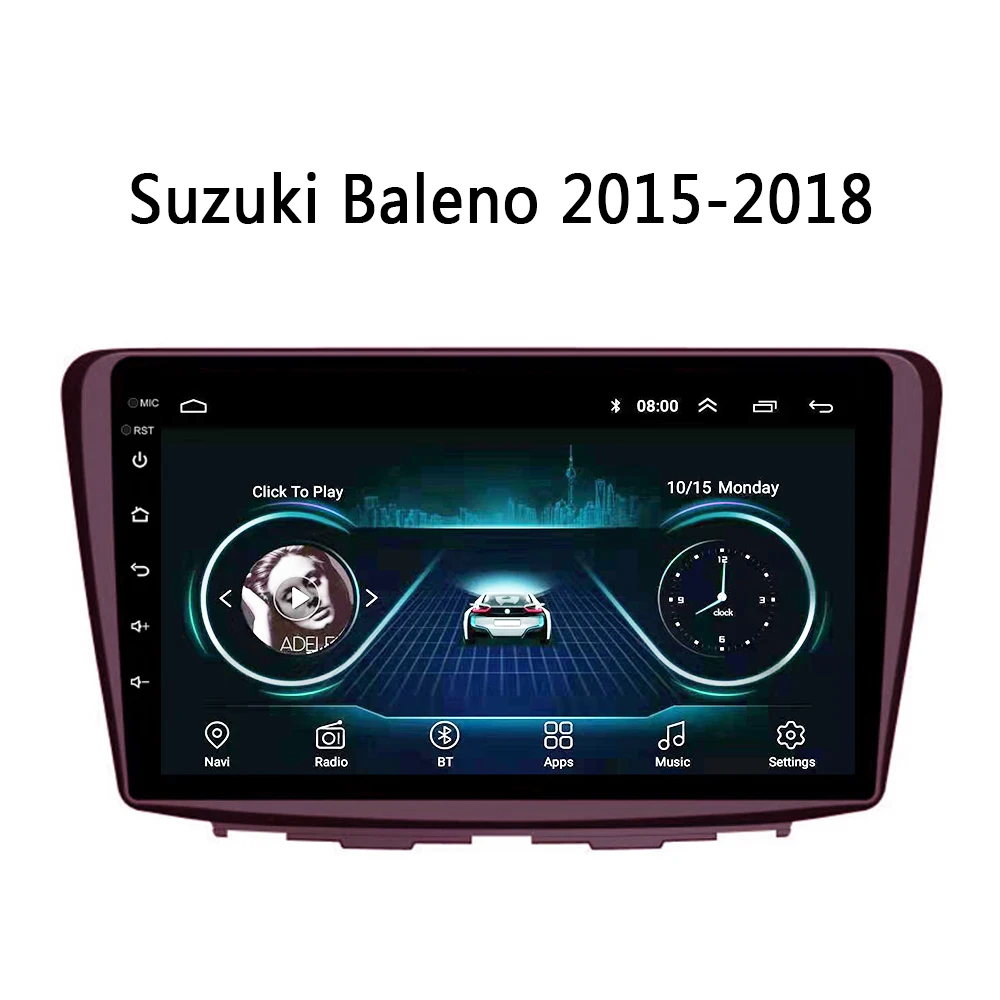 For Suzuki Baleno 2015-2018 Android 8.1 9” Car multimedia system built-in SpeakerRadio Video Player GPS Navigation Carplay/WiFi