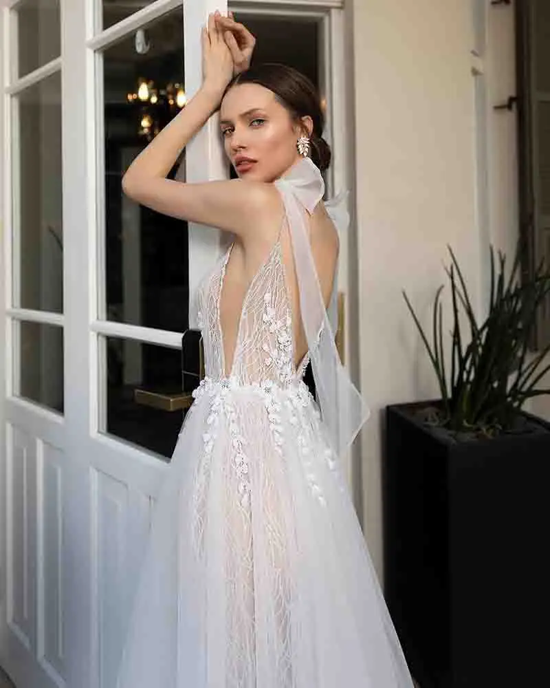 SSYFashion, новое романтическое кружевное вечернее платье с цветочным рисунком, тонкое сексуальное платье с v-образным вырезом на спине, с аппликацией из пайеток, длинное пляжное платье, официальные платья