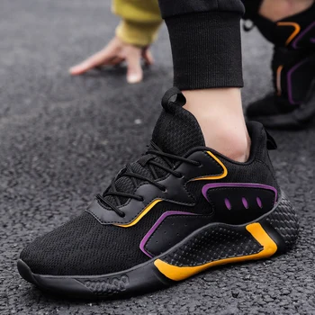 

2020 Alpha's Ultralight Four Season Flying Knit Breathable Non-slip Mans Footwear Outdoor Light Scarpe Uomo Zapatillas Hombre