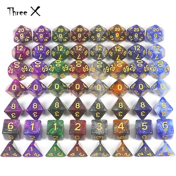 

Universe Galaxy Dice Multi-Sided Dice with Dragons and Dungeons Games Set, Dados Dungeons and Dragons, Gaming Cube