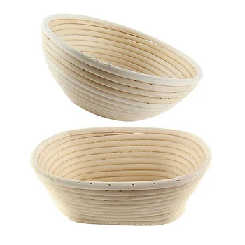 

Various Shapes Fermentation Rattan Basket Country Bread Baguette Dough Banneton Brotform Proofing Proving Baskets