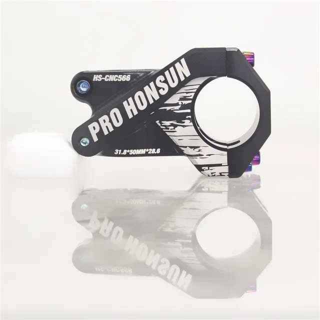 black Haste de Bi велосипед colorida XC/AM/FR/DH enduro 31,8*50 мм arc iris OCO haste curta CNC горный велосипед guidanor haste - Цвет: black