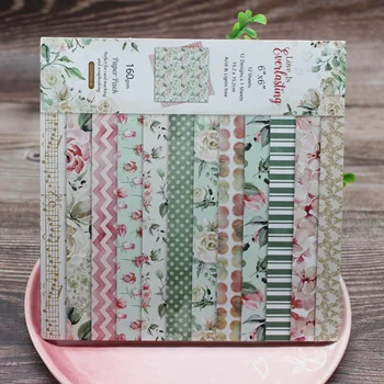 

6 "x6Love IS spring flowers & love single-sided pattern paper origami art background paper card making DIY scrapbook paper craft