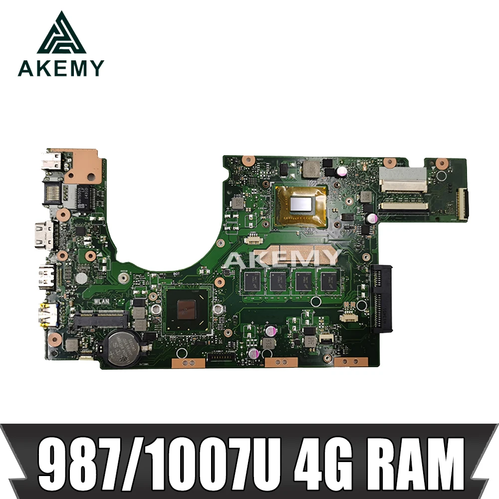Новая материнская плата S300CA для Asus S300C VivoBook ноутбука 987/1007U REV2.0 4G RAM | Компьютеры и