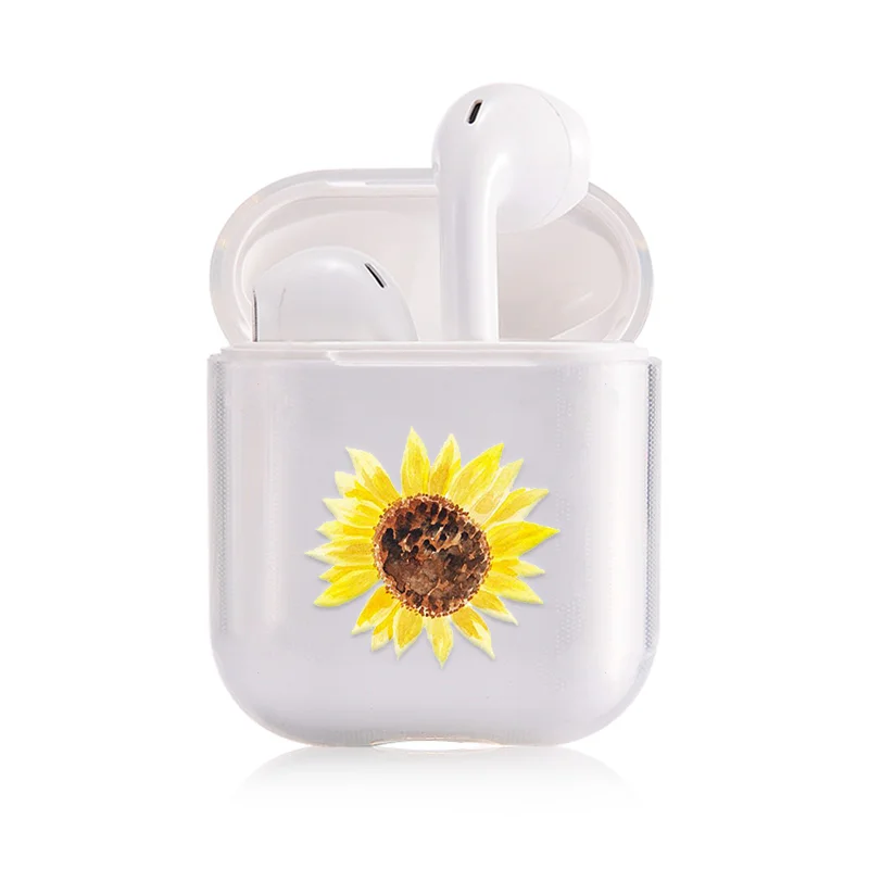 I000005 Мягкий чехол для наушников для Apple Airpods 1/2 противоударный чехол для Apple гарнитура для Airpods чехол s Маргаритка Защитные чехлы для пар - Цвет: I000005