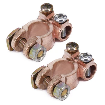 

2pcs Battery Clamps 12v Terminal Connector Tools For Car Van Caravan Motorhome
