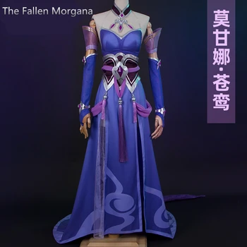 

Game LOL Legend Of Jade Sword Morgana Dress Cosplay Costume The Fallen Cos Gorgeous New Outfit H