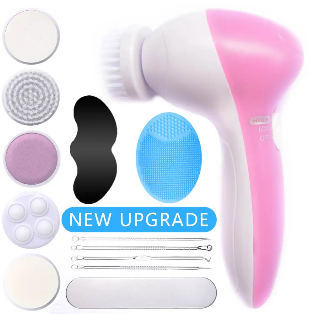 

Electric Facial Brush Pore Blackhead Comedo Dirt Ance Remover Face Washing Silicone Oily Skin Solution Beauty Makeup Cleanser