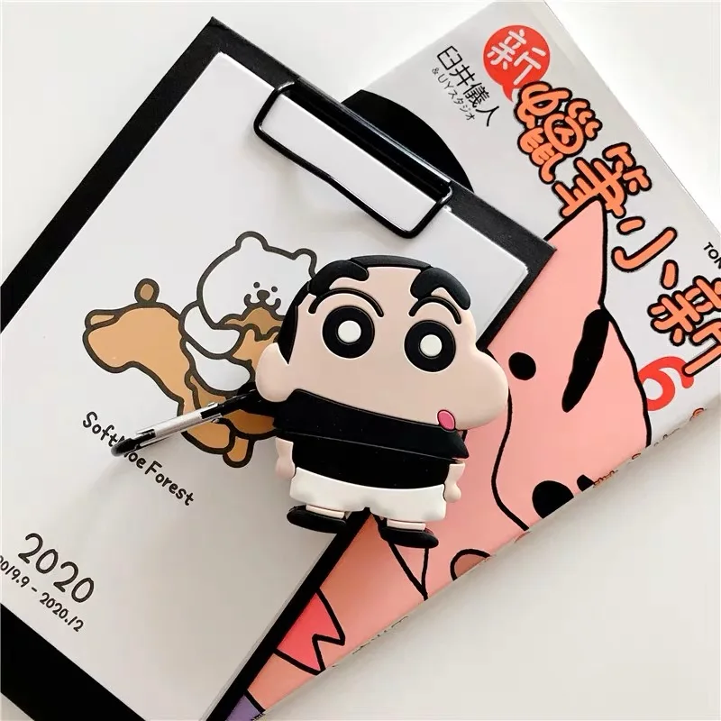 Мягкий силиконовый чехол-кукла Crayon Shin Chan для Apple Airpods, чехол, История игрушек, Bluetooth, чехол для наушников - Цвет: No2
