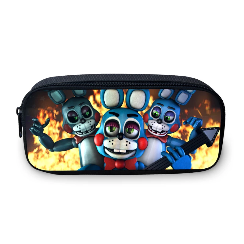 Серый VEEVANV картонная коробка студенческий пенал Five Nights At Freddys, сумка для макияжа для девочек-подростков, школьные детские сумки для учащихся - Цвет: Серый