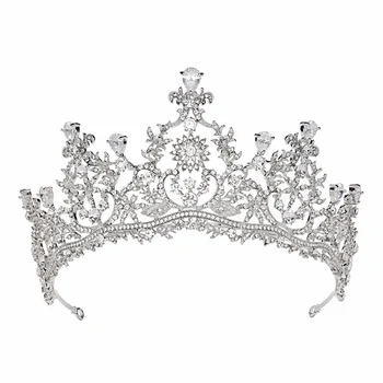 

Luxury Crystal Queen Crown Rhinestone Bridal Tiara Pageant Prom Wedding Hair Jewelry