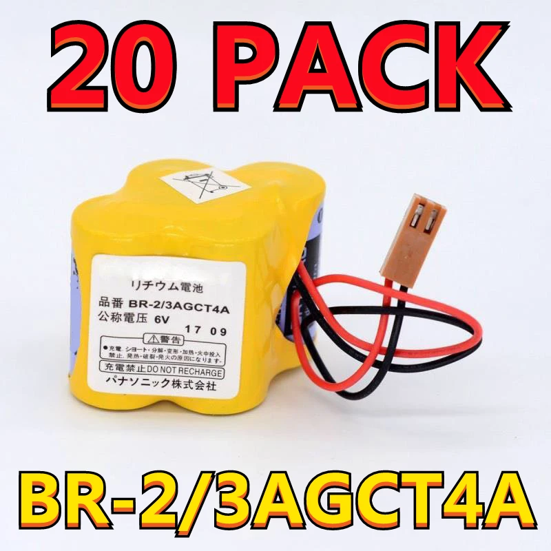 

20 шт./упаковка, оригинальный новый телефон/3AGCT4A 6 В 4400 мАч, аккумулятор PLC с коричневым ремнем FANAC