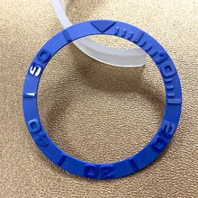 

38mm Blue Ceramic Bezel Insert watch ring insert fit 40mm case RLX SUB Submariner Insert seiko bezel insert skx007 skx009 insert