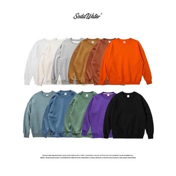 

SODAWATER Men Oversize Hoodies Harajuku Multi Solid Colors Sweatshirts Warm Cotton Thick O-Neck Hoodie Autumn Winter Tops 166W17