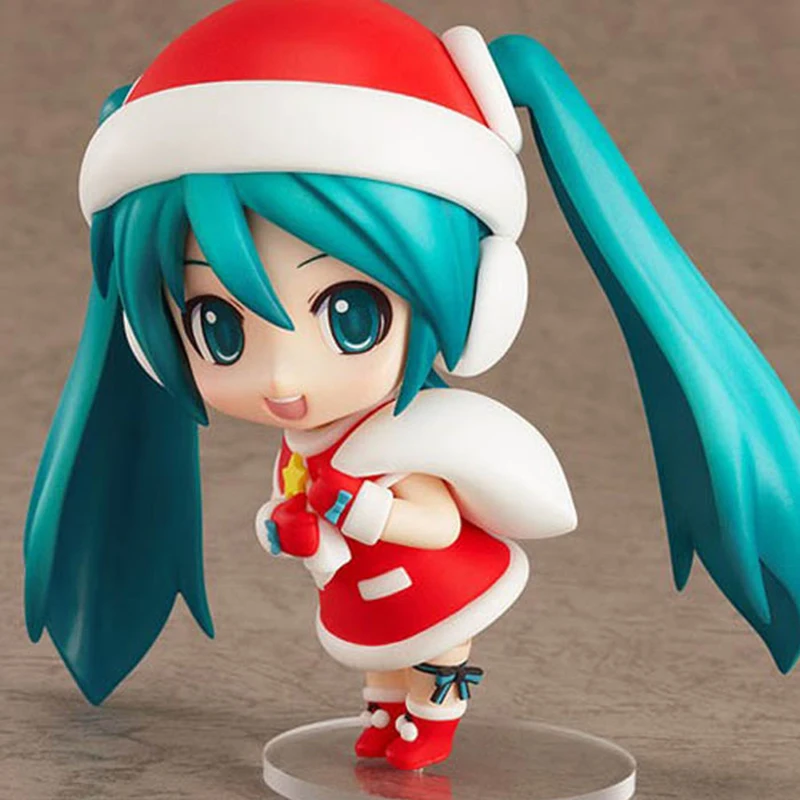 10 см Nendoroid Hatsune Miku 280 Санта Клаус вер. Q Версия Мику Рождество фигурка Коллекция Модель игрушки