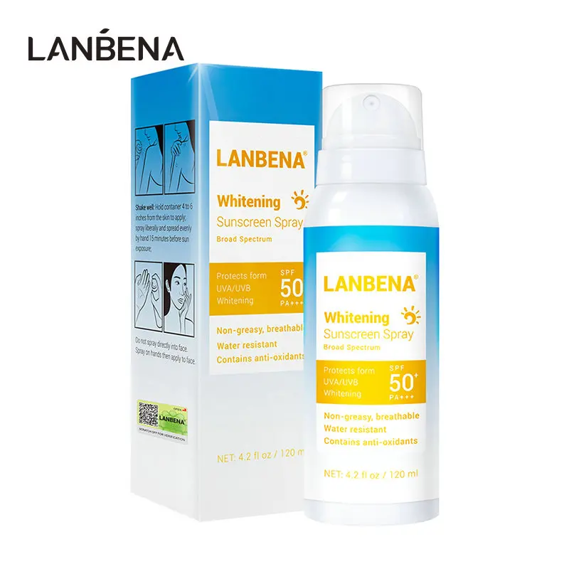 LANBENA Sunblock Spray UV Protection SPF 50PA+++ Brightening Sunscreen Breathable Effective Against Radiation Resistant | Красота и