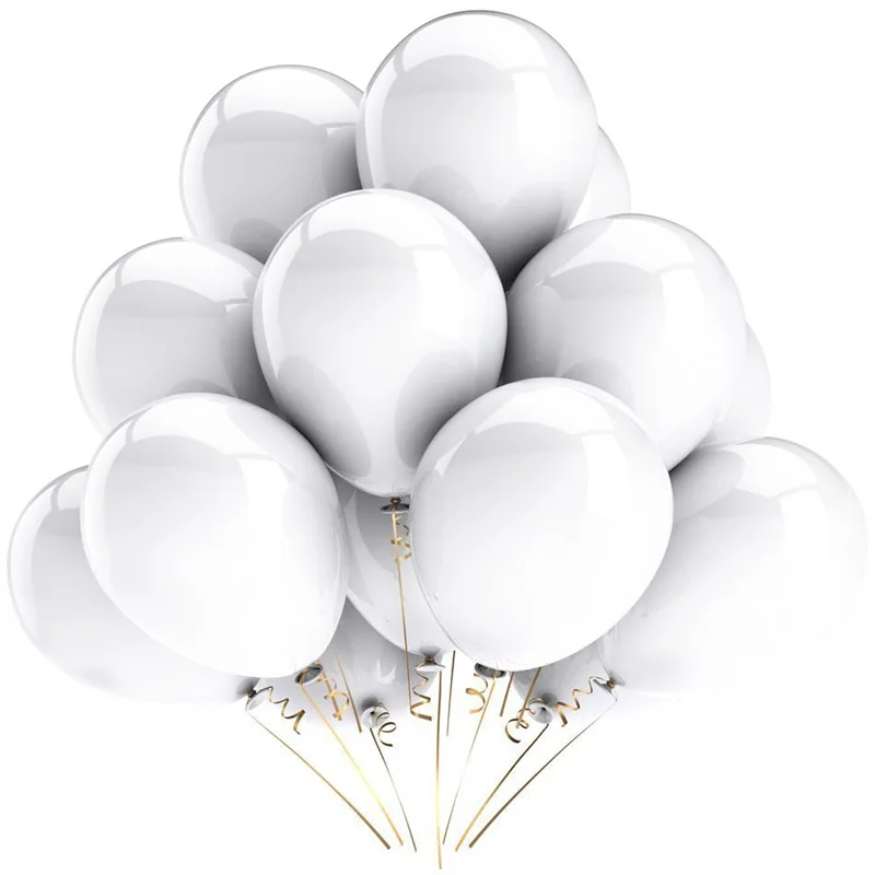 Ballons Or / Blanc / Noir (30PCS)