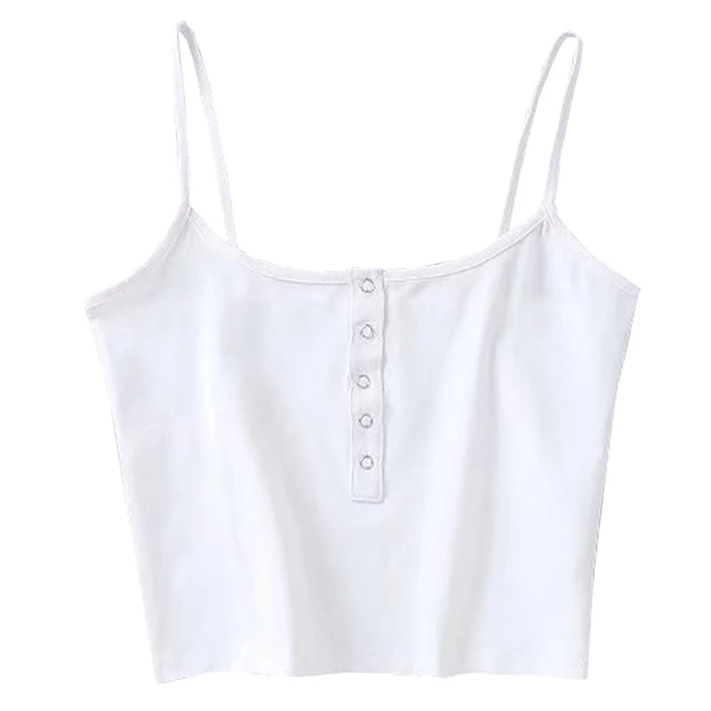 lace camisole Summer 2021 Women Strap Crop Top Women Sexy Backless Leakage Navel Solid Camisole Sexy Tank Top Tube Top Breathable Crop Tops half bra