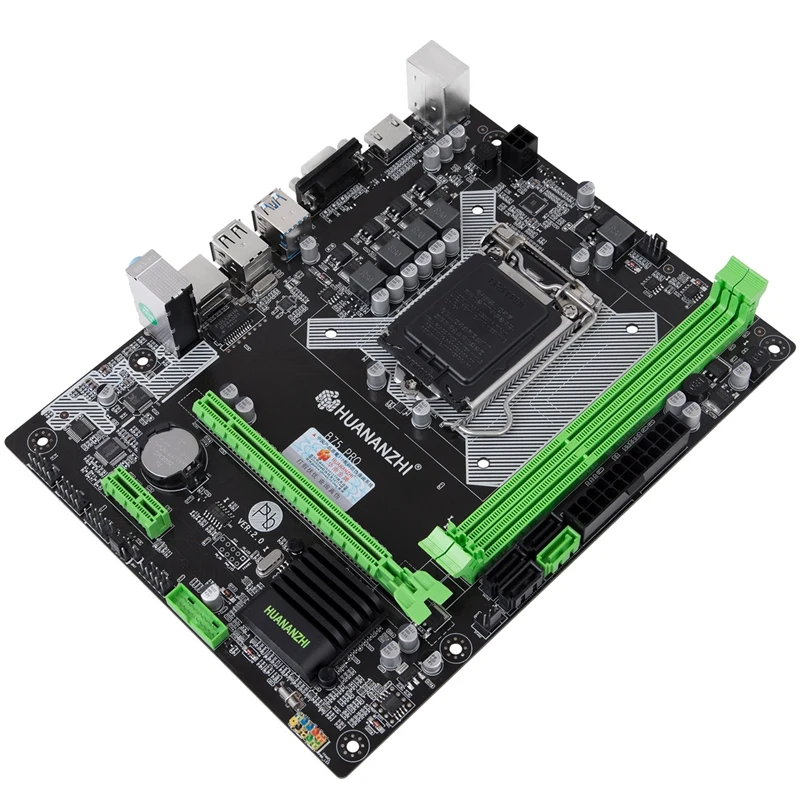 HUANANZHI B75 PRO Материнская плата B75 для Intel LGA 1155 3 I5 I7 E3 DDR3 1333/1600 МГц 16 Гб SATA3.0 USB3.0 VGA HDMI M-ATX