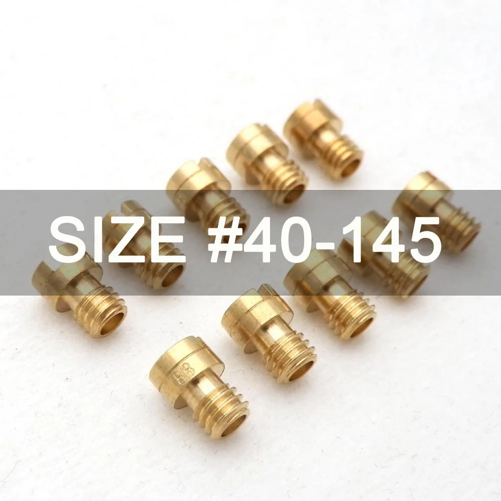 10pcs M4 Main Jet 4mm for GY6 50cc 139QMB Scooter Motorcycle Mikuni Keihin Carburetor CVK24~26 PZ19 Round Head injectors Nozzle |