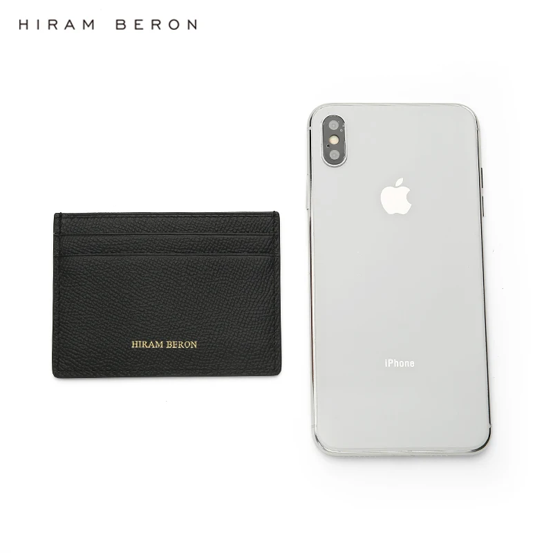 Hiram Beron CUSTOM NAME FREE Card holder for women gift for birthday luxury leather product dropship