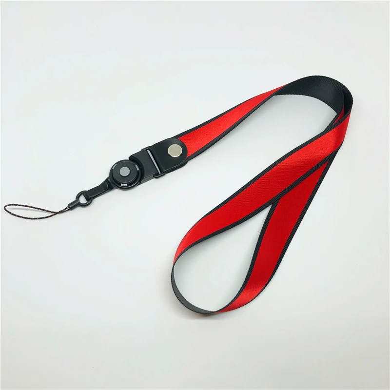 New popular hot selling neck lanyard keychain ID card mobile phone belt USB badge clip DIY sling