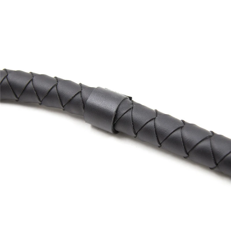Black Bdsm PU Leather Whip Sex Toys for Women Couples