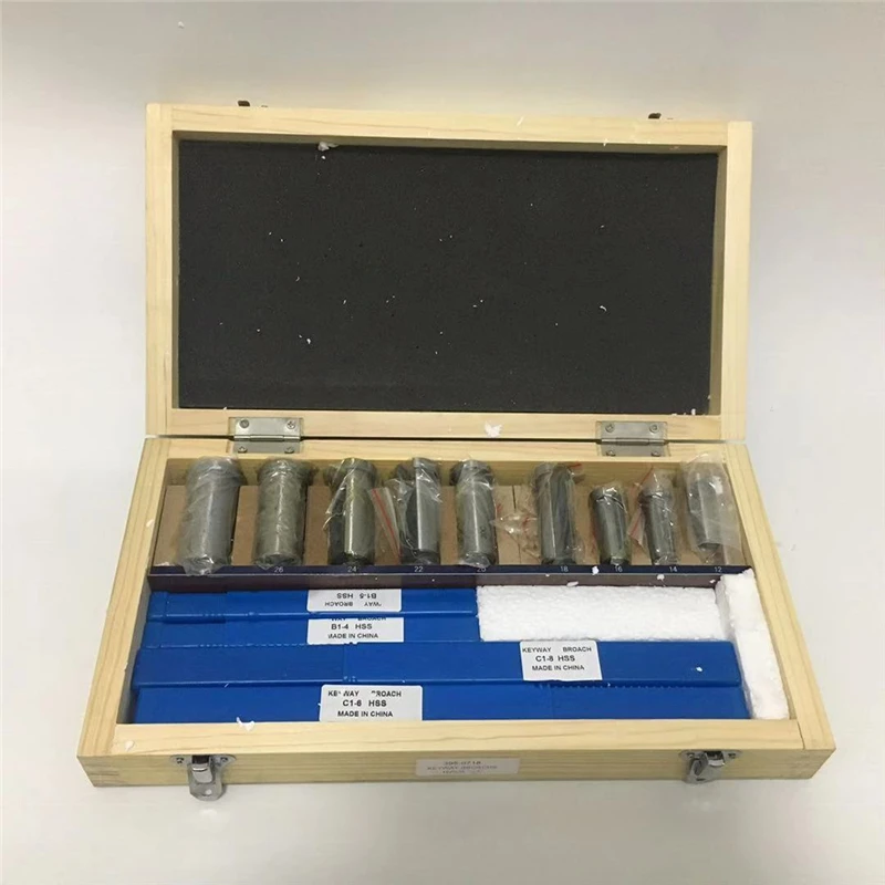 18pcs-HSS-Metric-Keyway-Broach-Set-4mm-5mm-6mm-8mm-Broaches-12-28-Cutting-Broaching-Bushings