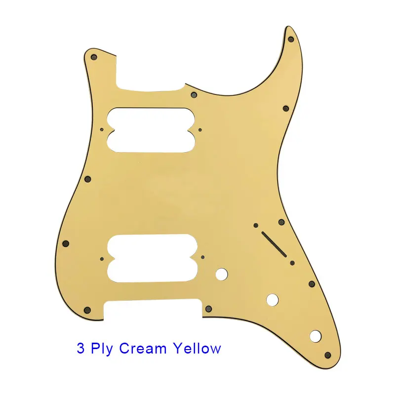 Pleroo Guitar Parts - For FD  US 11 Mounting Screw Hole Standard Start Player HH Guitar pickguard Double pickup screw hole
