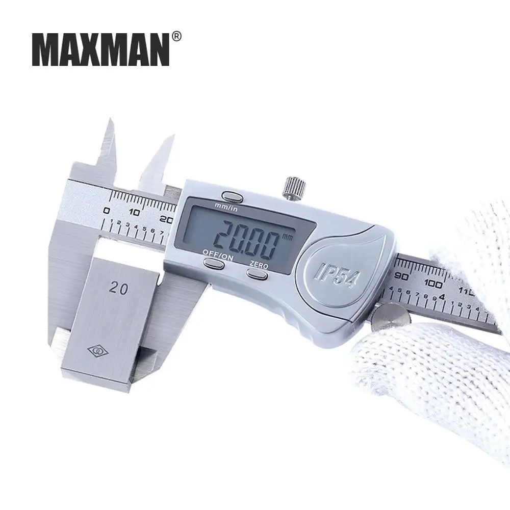 MAXMAN цифровой штангенциркуль 150 мм-300 мм из нержавеющей стали Электронный штангенциркуль микрометр глубина измерительные инструменты высокая точность