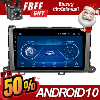 

9Inch 2Din Car Radio Android 10.0 Multimedia Autoradio Stereo Player GPS Navigation Touchscreen Head Unit For Toyota Sienna 2015