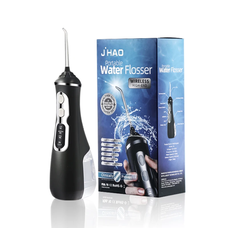JHAO USB аккумуляторная Вода Flosser ирригатор полости рта стоматологический 2 режима