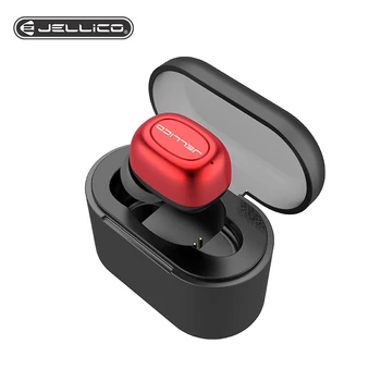 

Jellico Mini luetooth Stereo Earphone Wireless in Ear Sport with Mic Single Earphones Handsfree Headset Earphone Charging Box