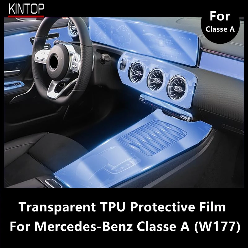 

Для Mercedes-Benz Class A 19-21 W177 Автомобильная интерьерная центральная консоль прозрачная фотопленка для ремонта от царапин