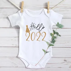 Barboteuse à manches longues pour nouveau né, combinaison it's My First, vêtements de nouvel an, garçons et filles, Hello 2022,vetement bebe fille 