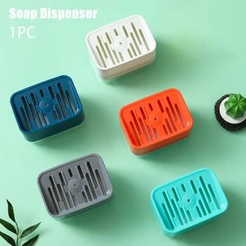 

2 In 1 Hand Pump Practical Countertop Organizer Tidy Soap Dispenser Sponge Holder Compact Liquid Dish Washing Kitchen Sink